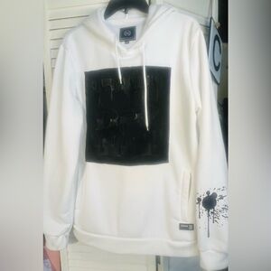Cr*24 Bordo Cromato White and Black Hoodie